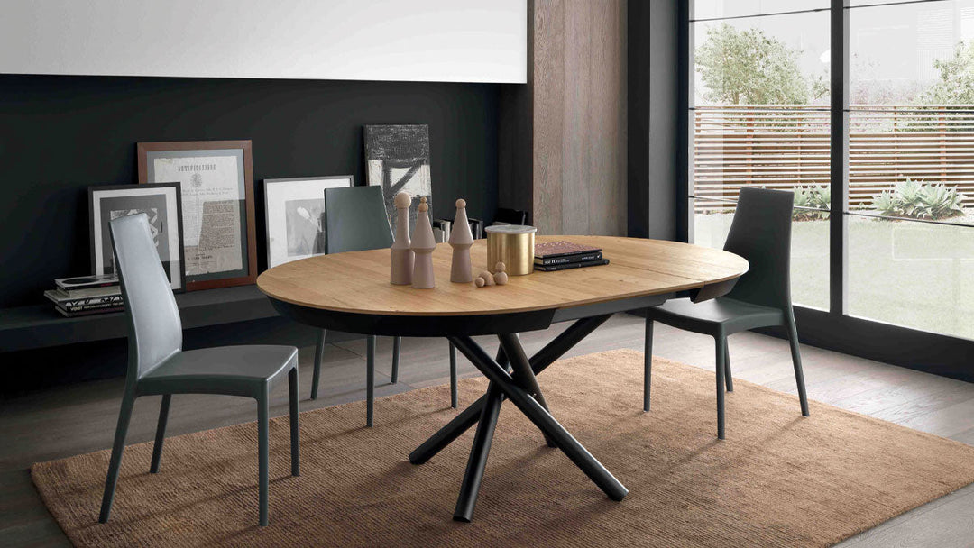 BB Round extendable dining Table