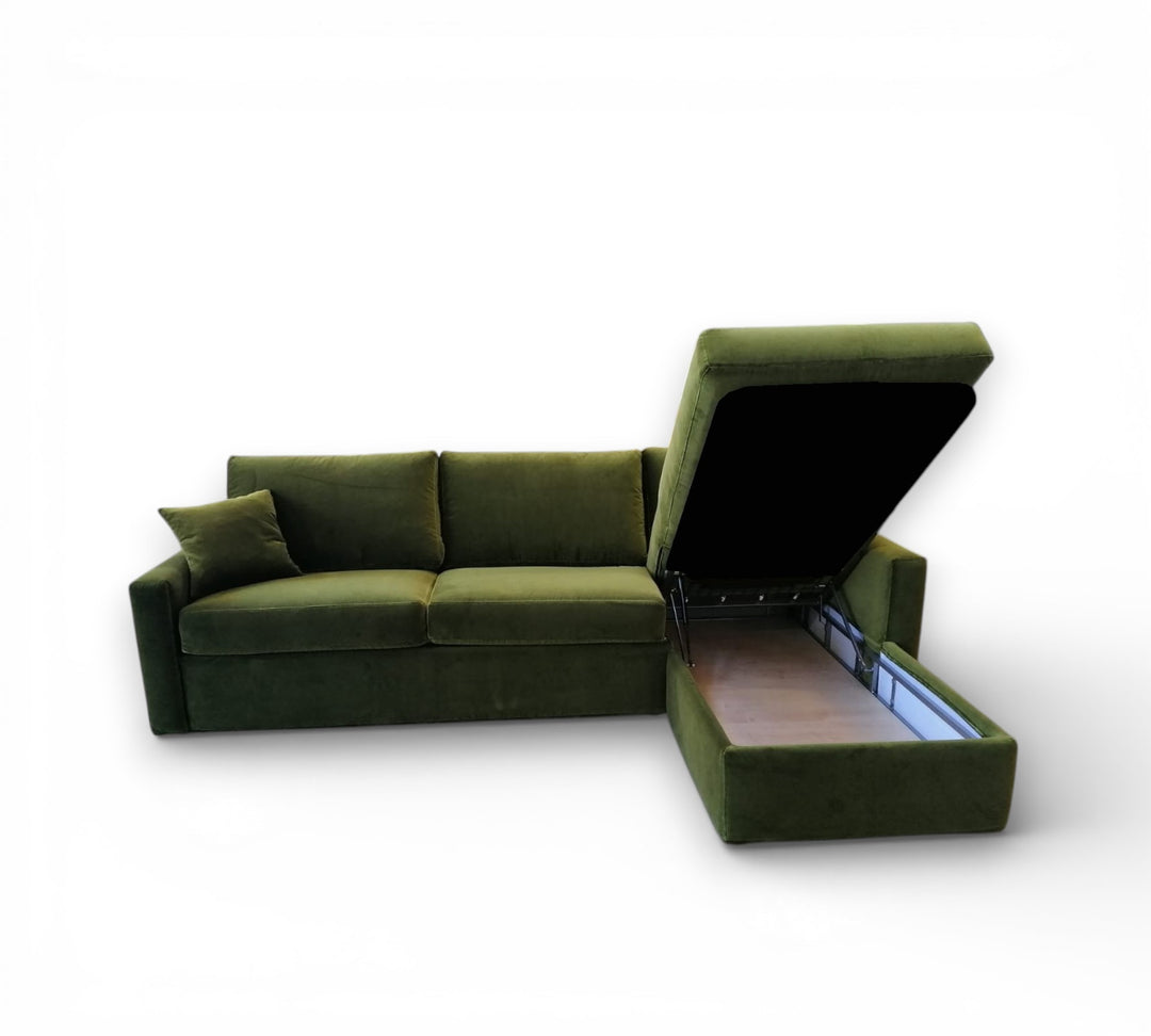 Comfy 18 Lux sectional sofa with chaise longue with storage.