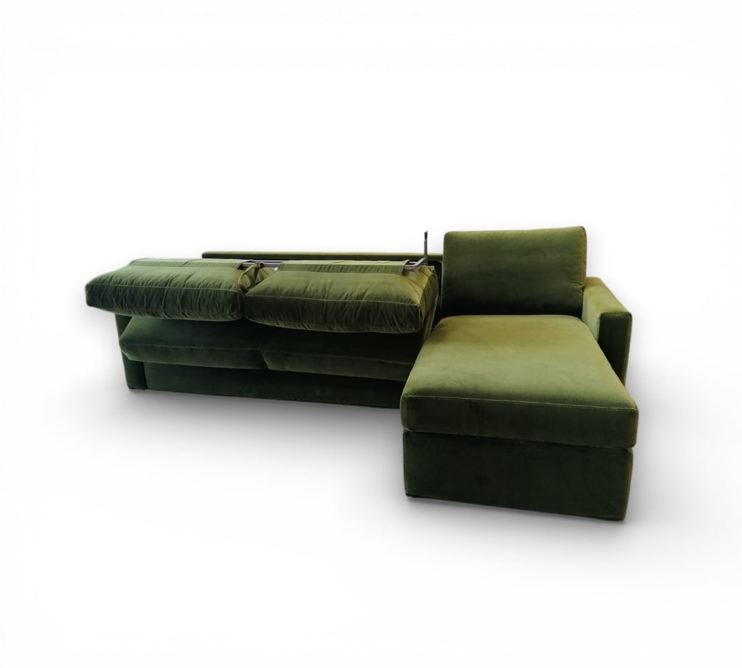 Sectional sofabed on a white background