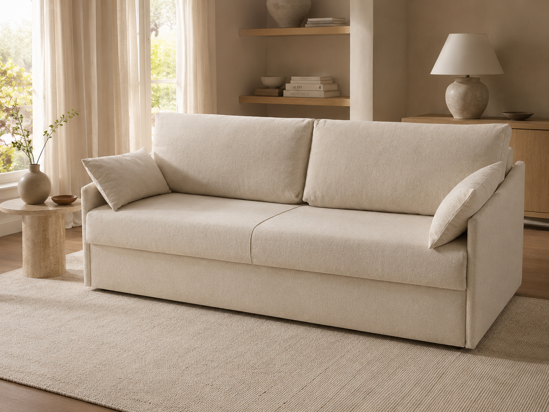 our Flip 2 sofa bunk bed  by day in a modern setting.