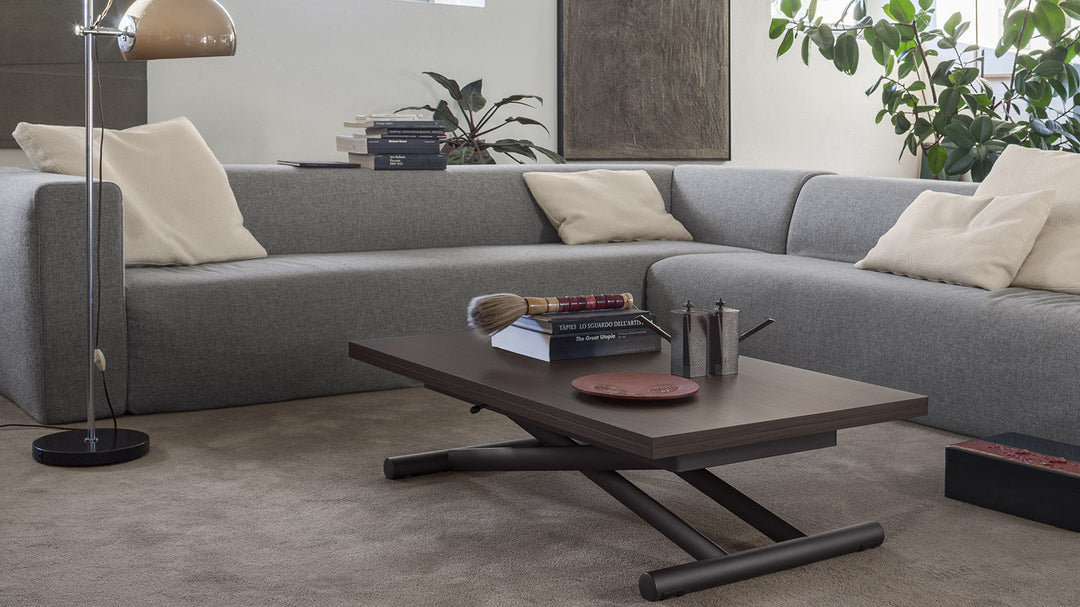 Furlo raising coffee to dining table 