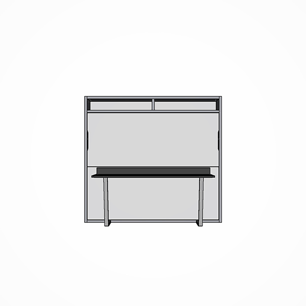 Space Desk horizontal wall bed
