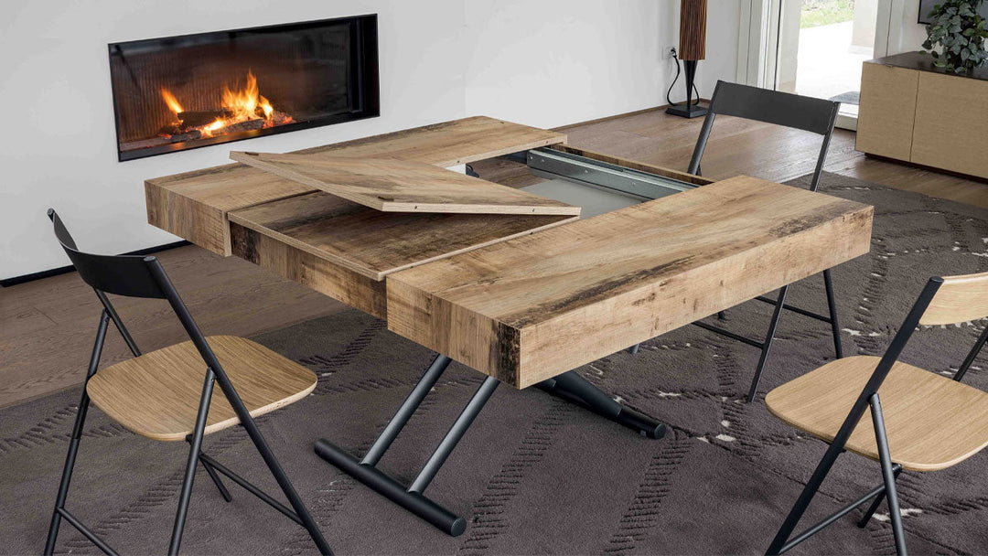 Block extendable coffee to dining table 
