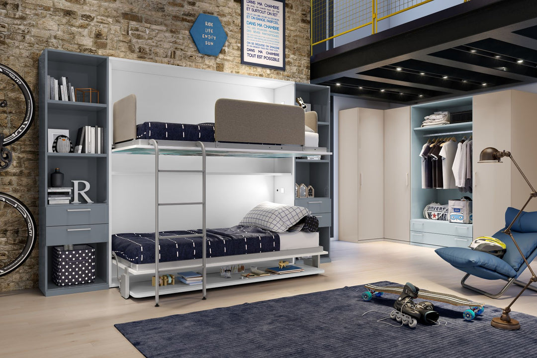 Wall bunk bed cocoon by night