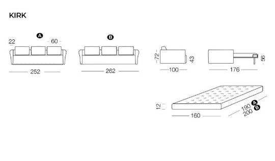Kirk Sofa bed