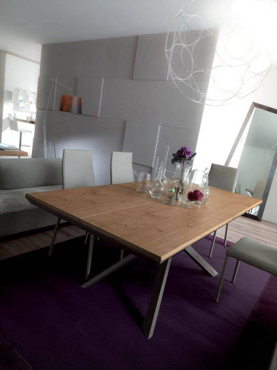 4X4 dining table, extendable dining table 