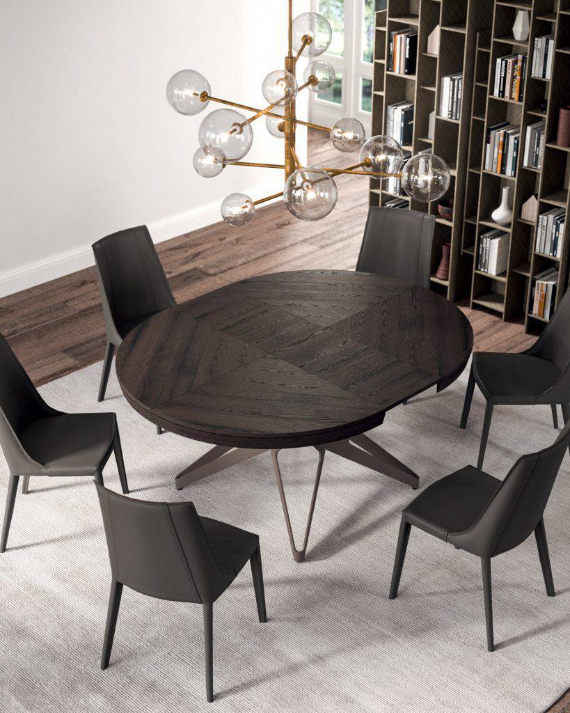 Big Round, extendable dining table 