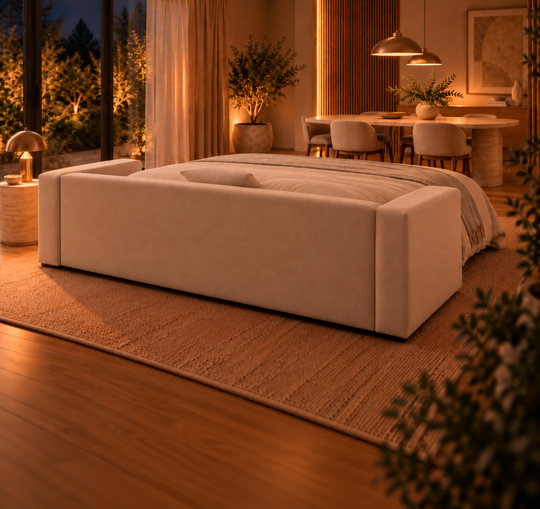 Trendy sofa bed showring the back